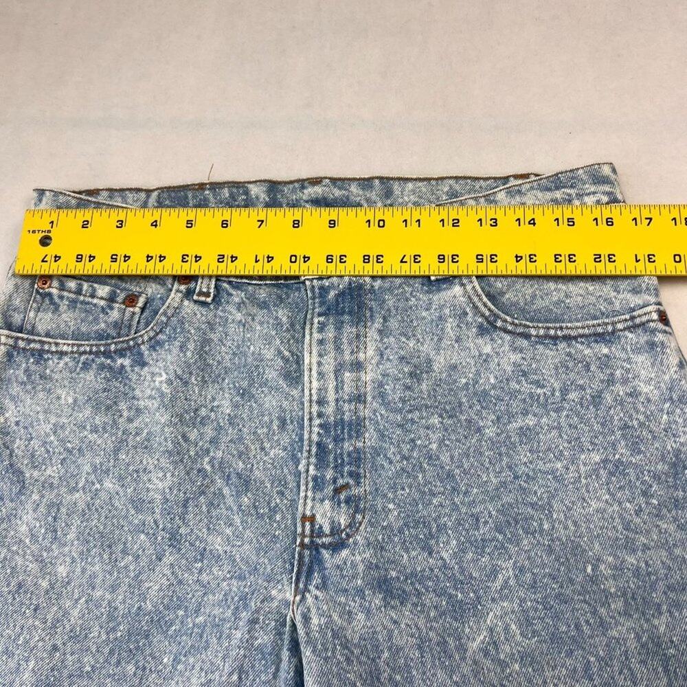 Levi’s Jean Unisex 506 36WxL30 Acid Wash Blue Denim Made USA 90s 80s VTG - Picture 9 of 14